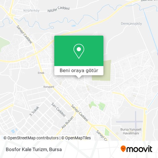 Bosfor Kale Turizm harita