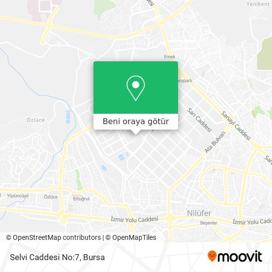 Selvi Caddesi No:7 harita