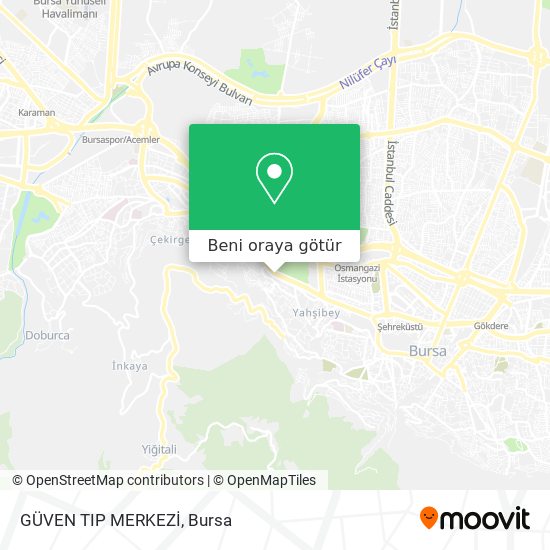 GÜVEN TIP MERKEZİ harita
