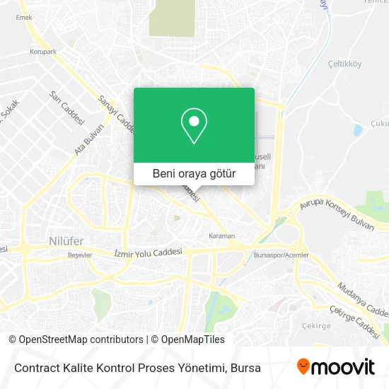 Contract Kalite Kontrol Proses Yönetimi harita