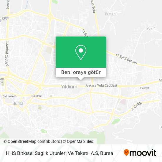 HHS Bıtkısel Saglık Urunlerı Ve Tekstıl A.S harita