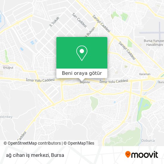 ağ cihan iş merkezi harita