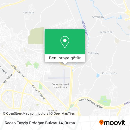 Recep Tayyip Erdoğan Bulvarı 14 harita