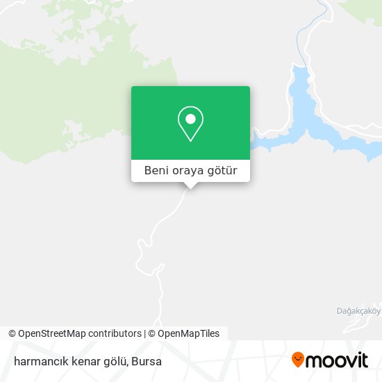 harmancık kenar gölü harita