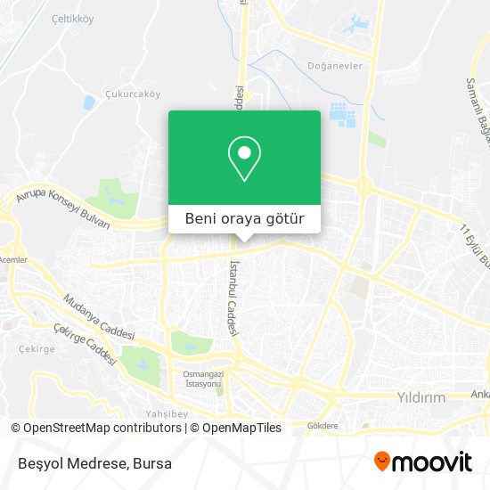 Beşyol Medrese harita