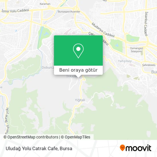 Uludağ Yolu Catrak Cafe harita