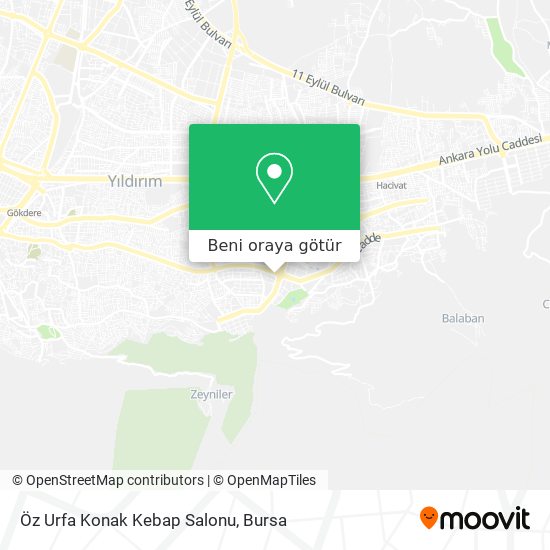Öz Urfa Konak Kebap Salonu harita
