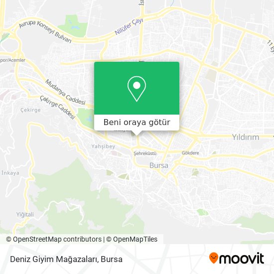 Deniz Giyim Mağazaları harita