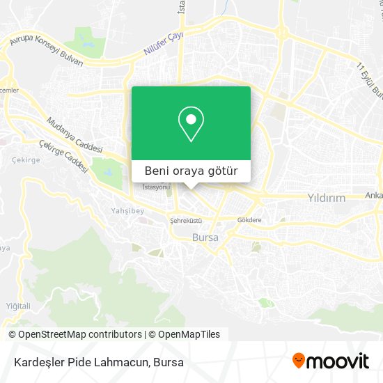 Kardeşler Pide Lahmacun harita