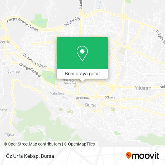 Öz Urfa Kebap harita