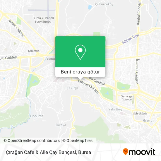 Çırağan Cafe & Aile Çay Bahçesi harita