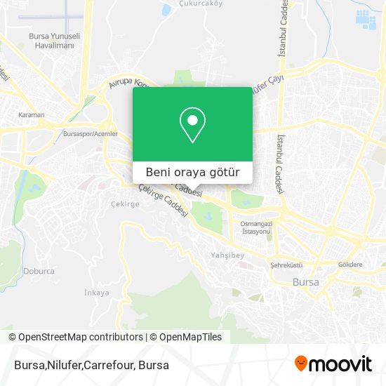 Bursa,Nilufer,Carrefour harita