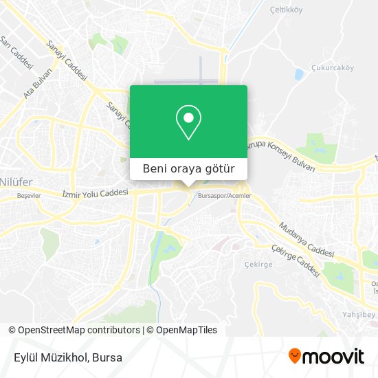 Eylül Müzikhol harita
