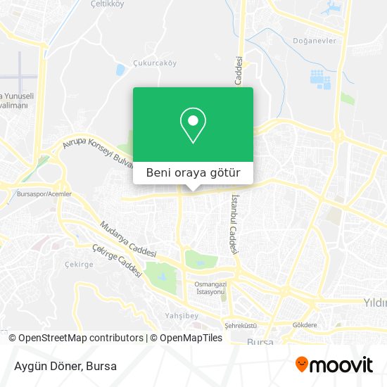 Aygün Döner harita