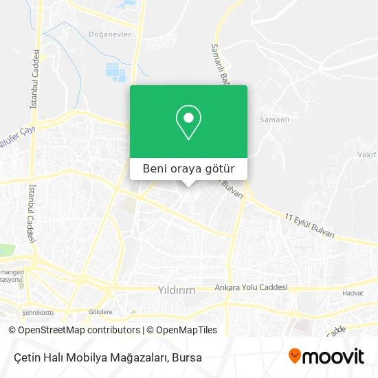 Çetin Halı Mobilya Mağazaları harita