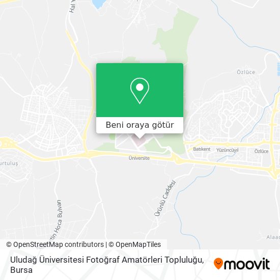 Uludağ Üniversitesi Fotoğraf Amatörleri Topluluğu harita