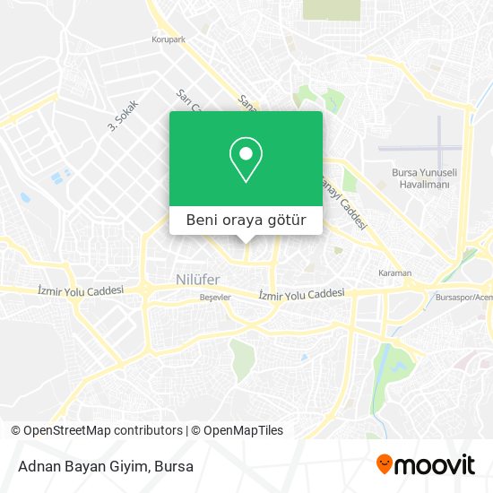 Adnan Bayan Giyim harita