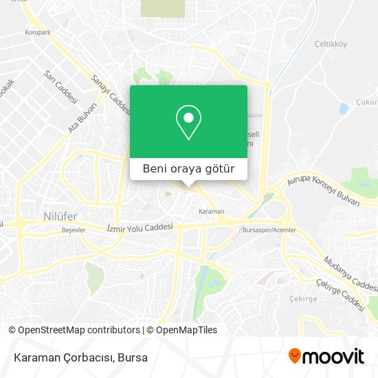 Karaman Çorbacısı harita