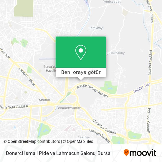 Dönerci Ismail Pide ve Lahmacun Salonu harita