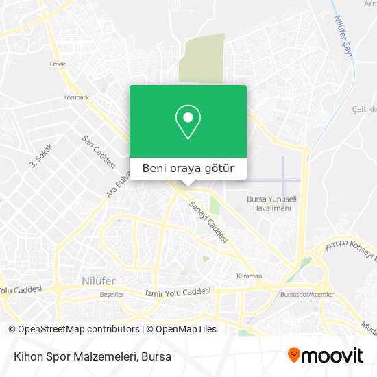 Kihon Spor Malzemeleri harita