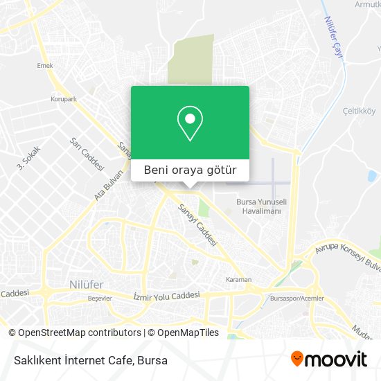 Saklıkent İnternet Cafe harita
