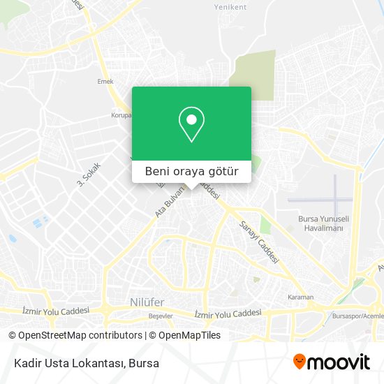 Kadir Usta Lokantası harita