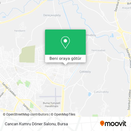 Cancan Kumru Döner Salonu harita