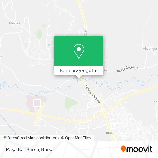 Paşa Bar Bursa harita