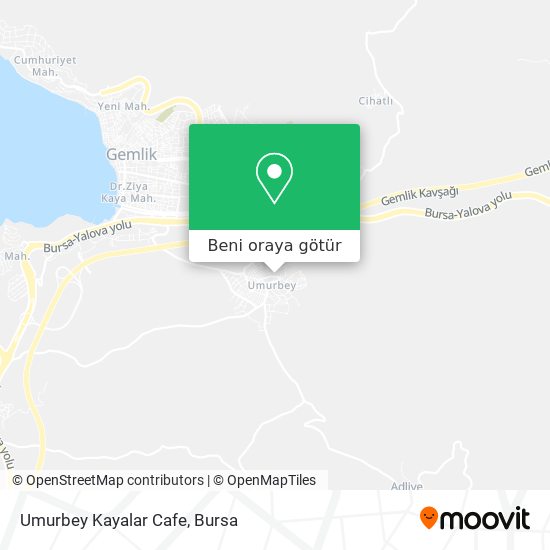 Umurbey Kayalar Cafe harita