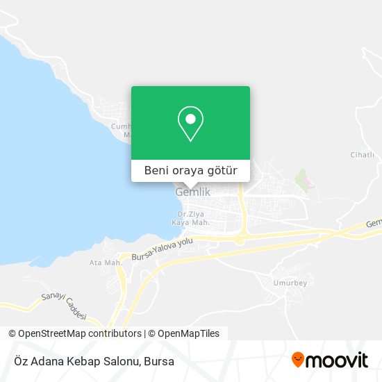 Öz Adana Kebap Salonu harita