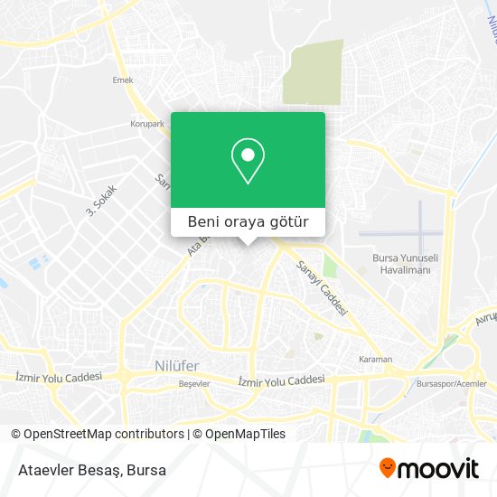 Ataevler Besaş harita