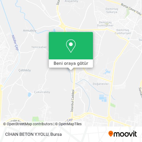 CİHAN BETON Y.YOLU harita