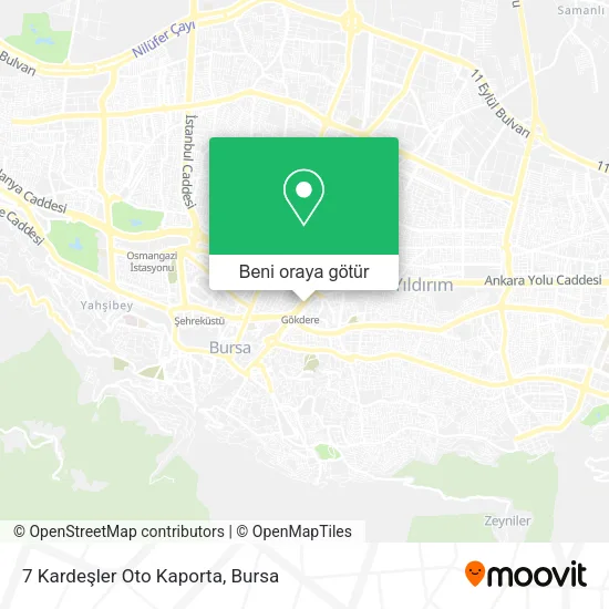 7 Kardeşler Oto Kaporta harita