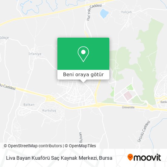Liva Bayan Kuaförü Saç Kaynak Merkezi harita