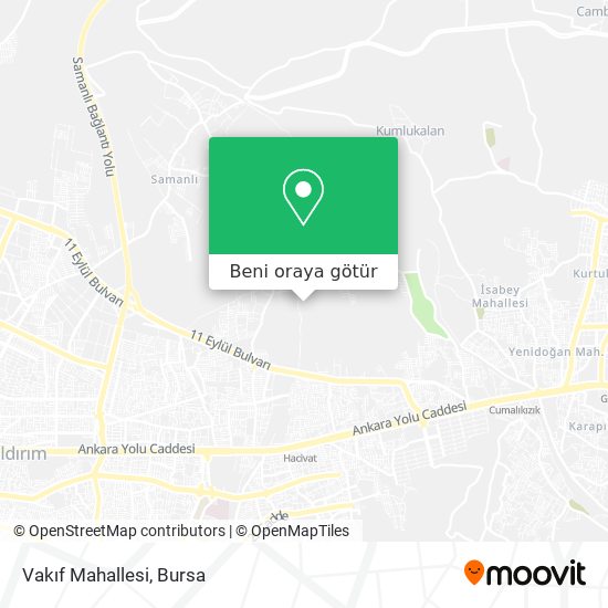 Vakıf Mahallesi harita