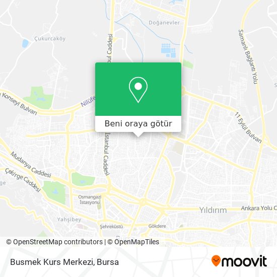 Busmek Kurs Merkezi harita