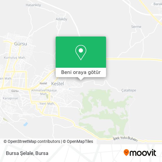Bursa Şelale harita