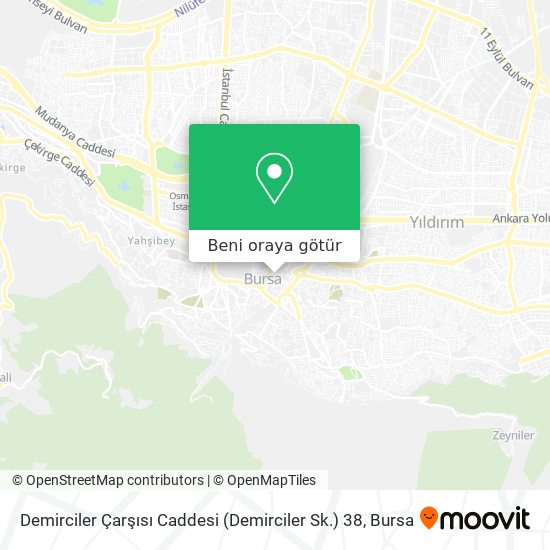 Demirciler Çarşısı Caddesi (Demirciler Sk.) 38 harita