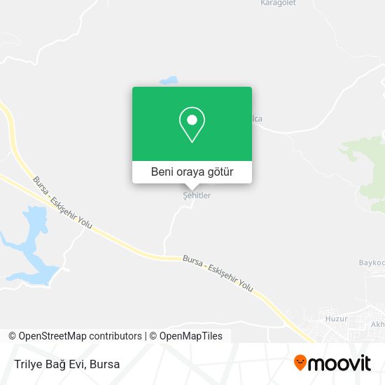 Trilye Bağ Evi harita