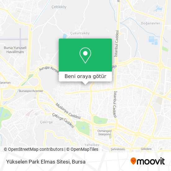 Yükselen Park Elmas Sitesi harita