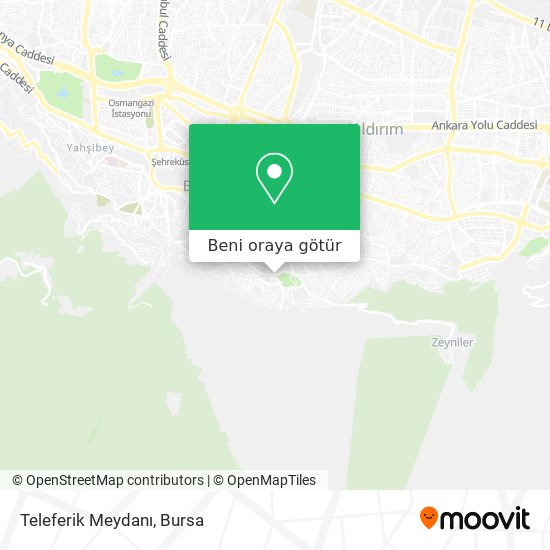 Teleferik Meydanı harita