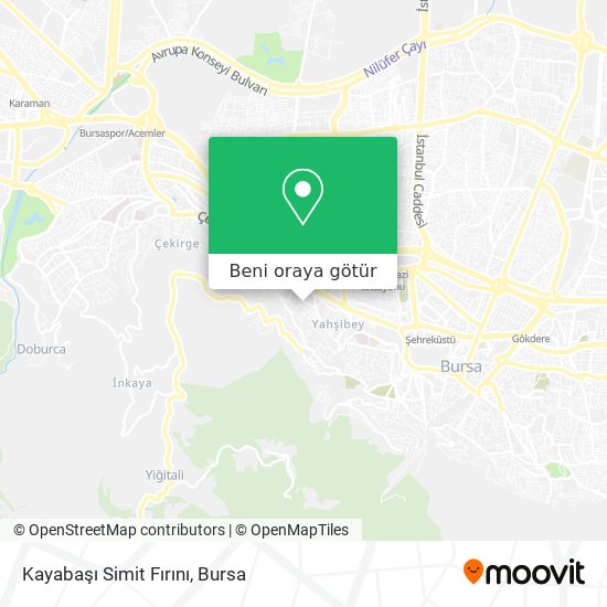 Kayabaşı Simit Fırını harita