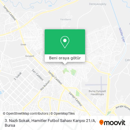 3. Nazlı Sokak, Hamitler Futbol Sahası Karşısı 21 / A harita