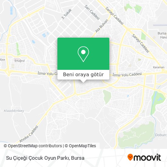 Su Çiçeği Çocuk Oyun Parkı harita