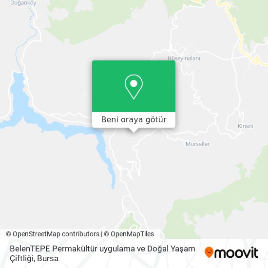 BelenTEPE Permakültür uygulama ve Doğal Yaşam Çiftliği harita