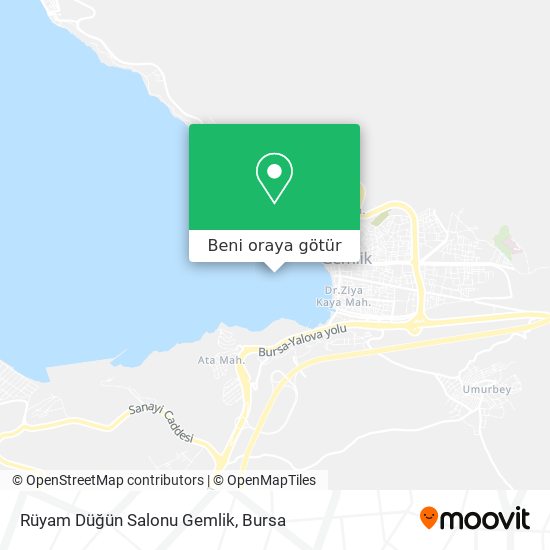Rüyam Düğün Salonu Gemlik harita