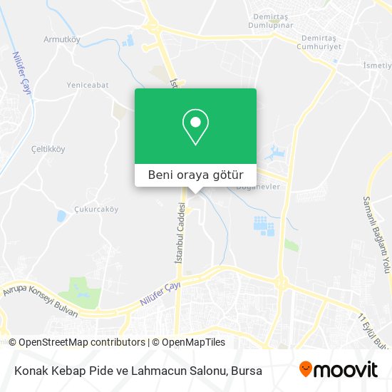 Konak Kebap Pide ve Lahmacun Salonu harita