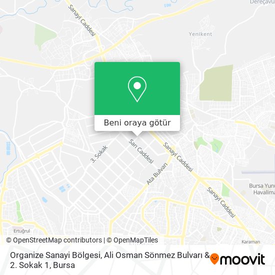 Organize Sanayi Bölgesi, Ali Osman Sönmez Bulvarı & 2. Sokak 1 harita