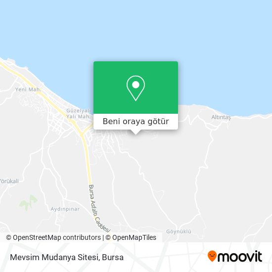 Mevsim Mudanya Sitesi harita