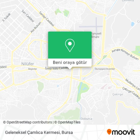 Geleneksel Çamlıca Kermesi harita